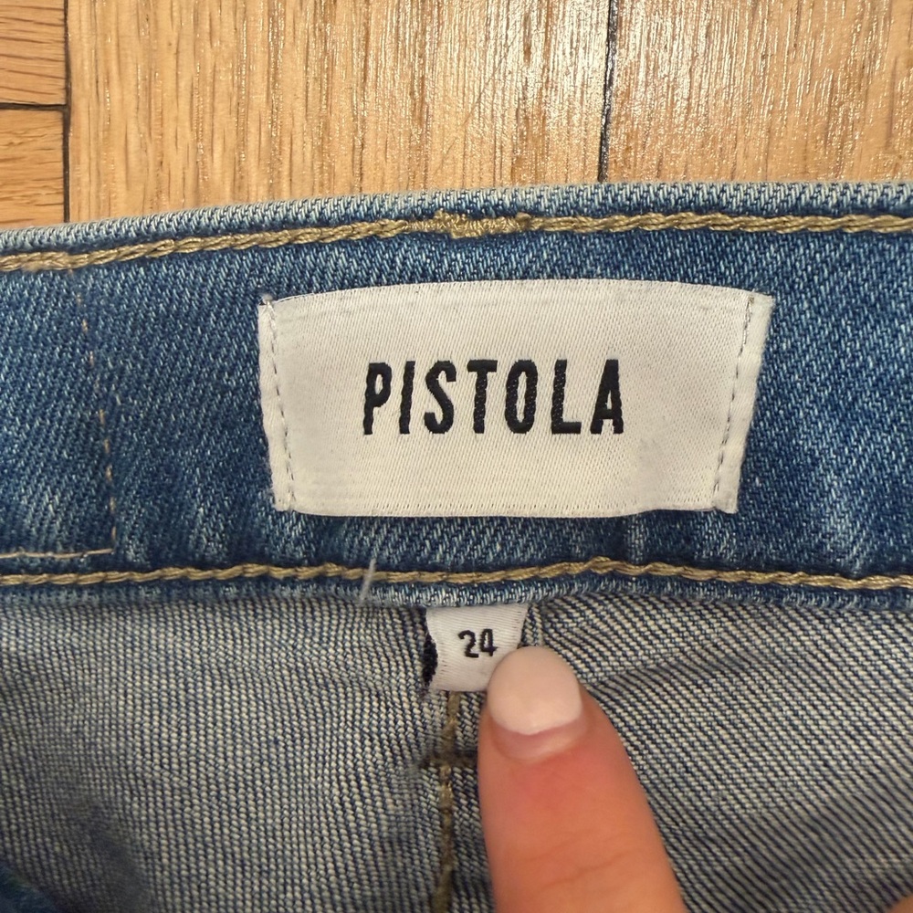 Pistola Lennon High Rise Cropped Boot Jeans in Zika Size 24 - Picture 3 of 7